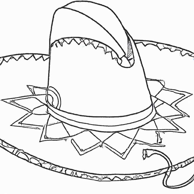 colorir chapeu cangaceiro 8983317