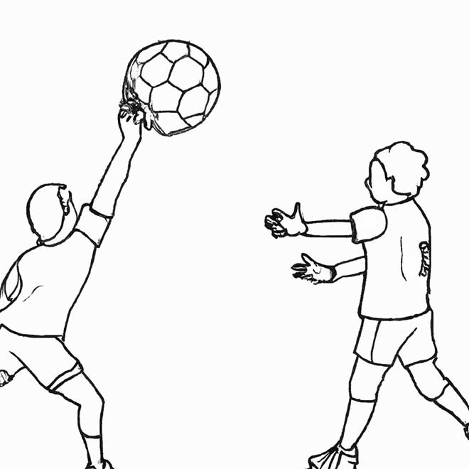 colorir handebol 2624124
