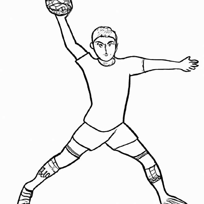 colorir handebol 4357170