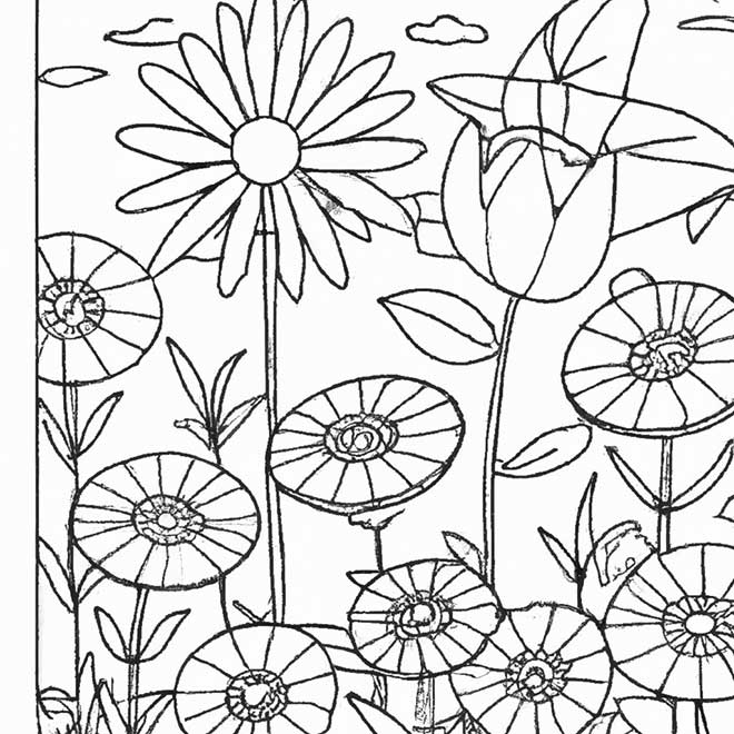 colorir jardim de flores 195124
