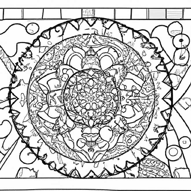 colorir mandala africana 958094 1