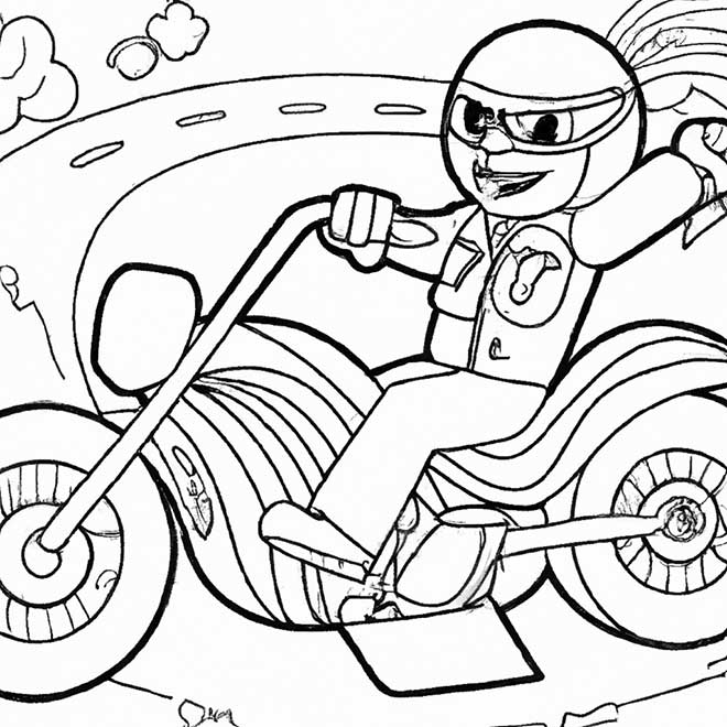colorir motos empinando 6342810 3