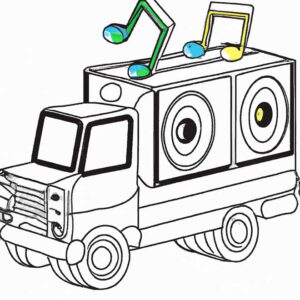 25+ Desenhos de Trio Elétrico para Imprimir e ColoriPintar