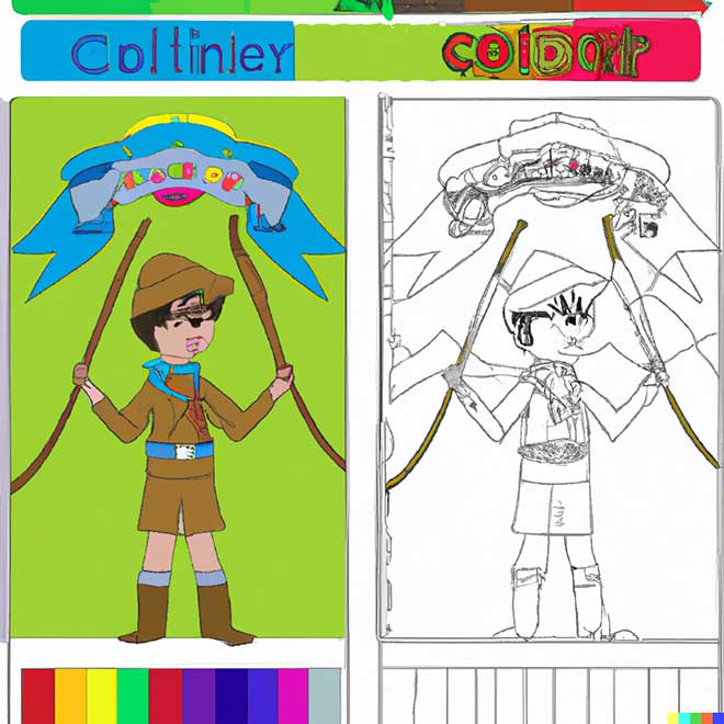 desenho de escoteiro para colorir 1 2 desenho de escoteiro para colorir 1 2