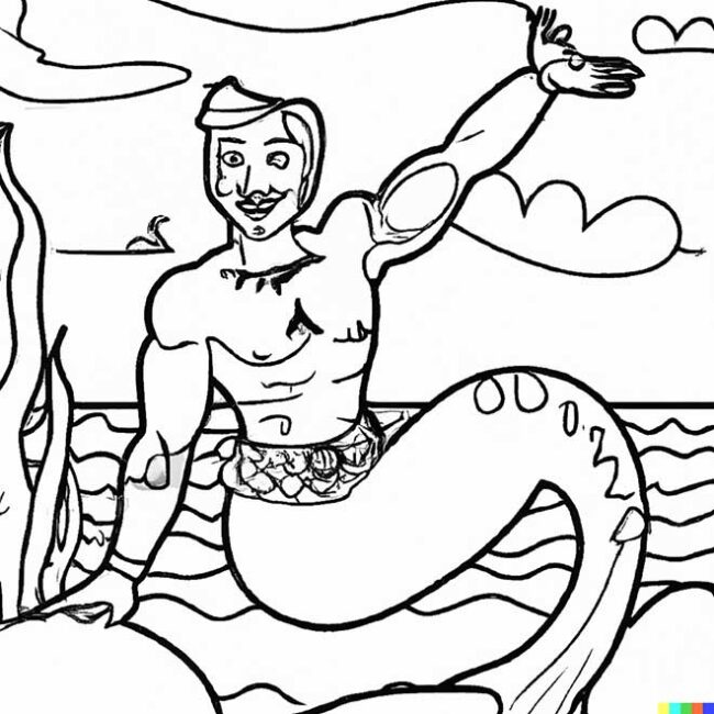 desenho de tritao 2