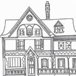 37+ Desenhos de Casa Antiga para Imprimir e Colorir/Pintar