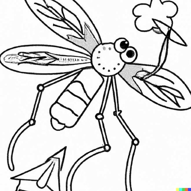 desenhos de Aedes Aegypti para colorir 4 desenhos de Aedes Aegypti para colorir 4