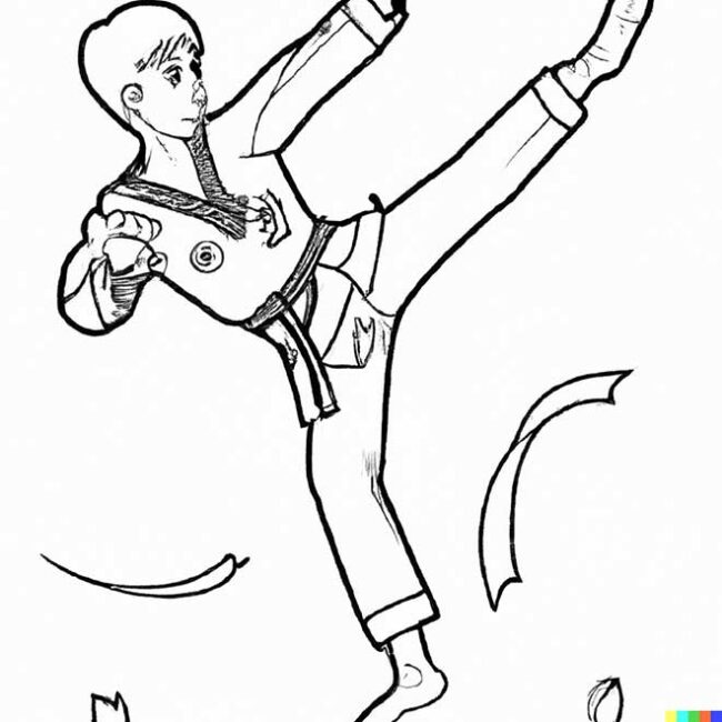 desenhos de Taekwondo 2 2 desenhos de Taekwondo 2 2