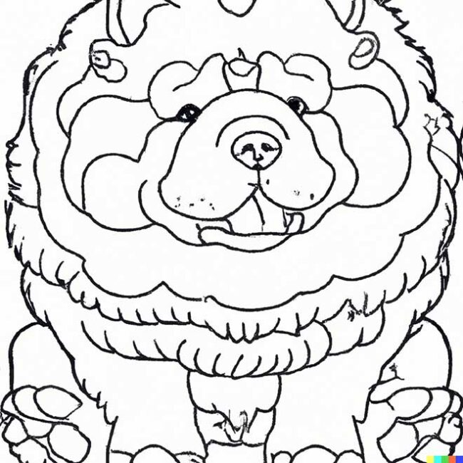 desenhos de chow chow 4 2