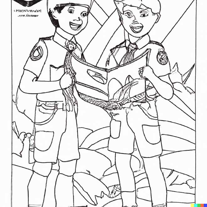 desenhos de escoteiros para imprimir e pintar 2 1 desenhos de escoteiros para imprimir e pintar 2 1