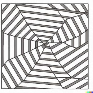 25+ Desenhos de Ilusão de Ótica para Imprimir e Colorir/Pintar