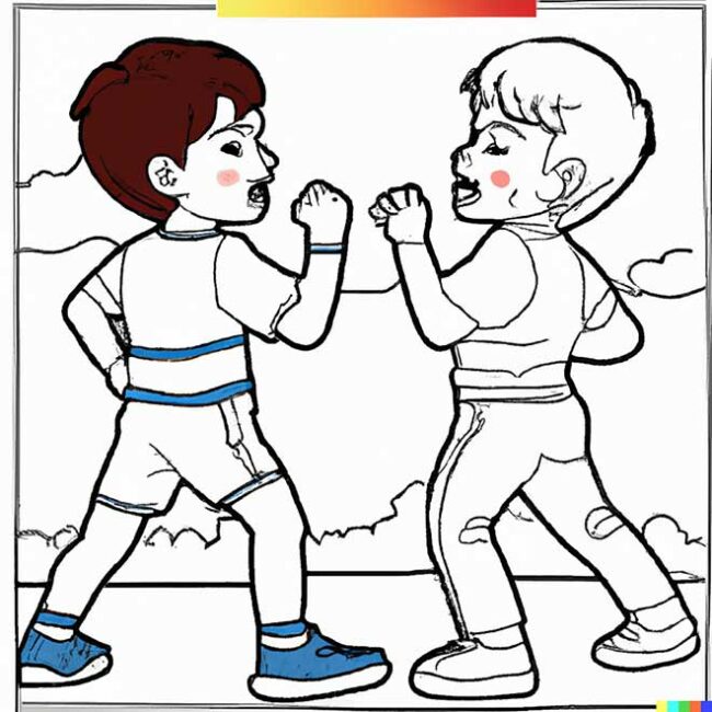 desenhos de luta infantil 1 2