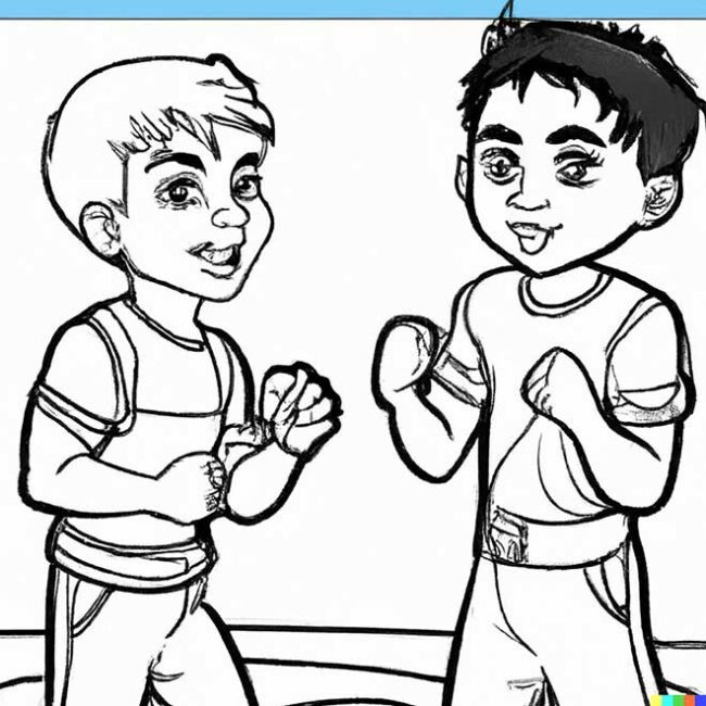 desenhos de luta infantil 5 1