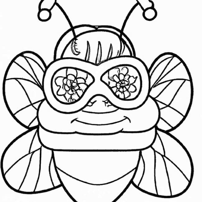 desenhos de mascara de abelha 4