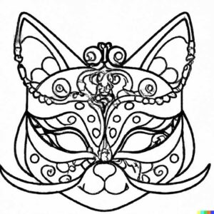 37+ Desenhos de Máscara de Gato para Imprimir e Colorir/Pintar