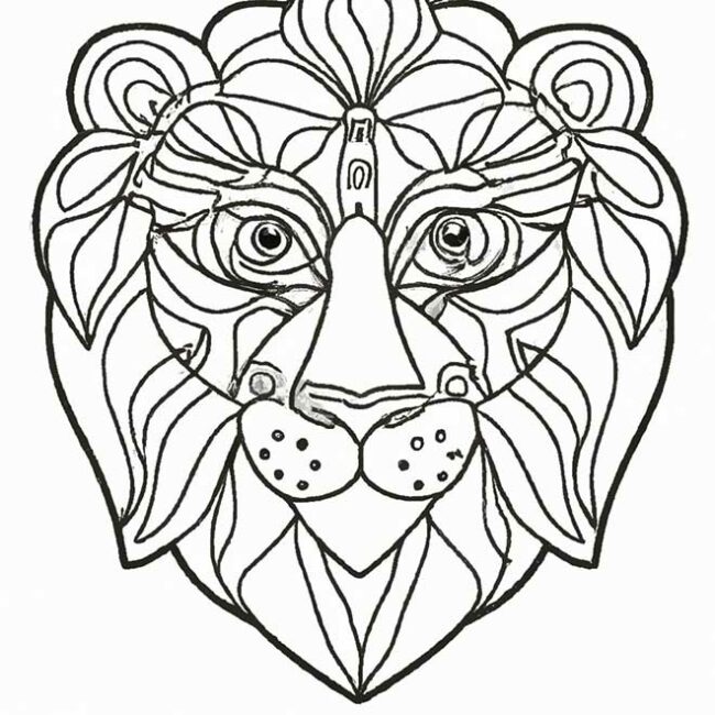 desenhos de mascara de leao para pintar 1 2 desenhos de mascara de leao para pintar 1 2