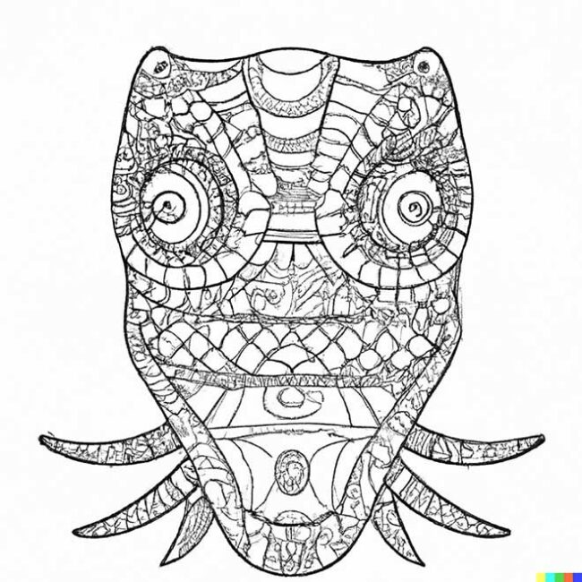desenhos de mascaras de lagartos para colorir 4 2