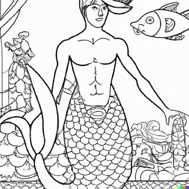 desenhos de sereios 3