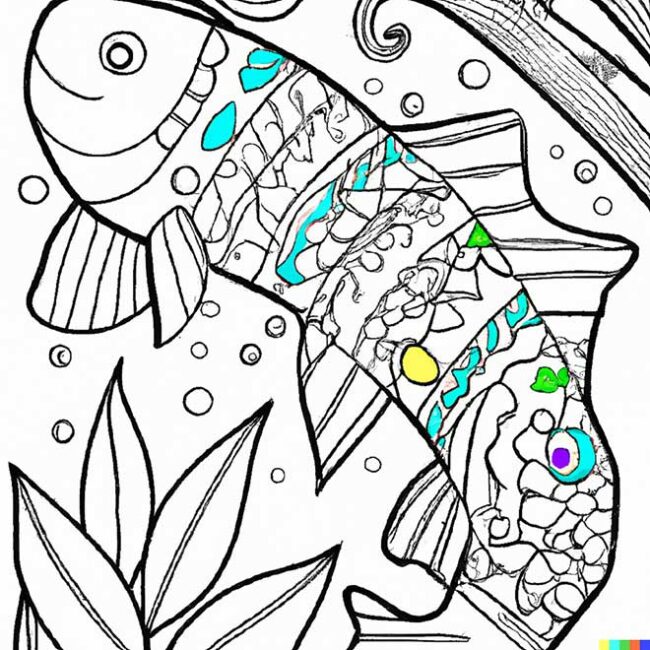 desenhos de tucunare para colorir 3