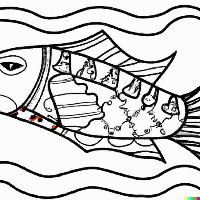 desenhos de tucunare para colorir 4