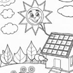 40+ Desenhos de Energia Solar para Imprimir e Colorir/Pintar