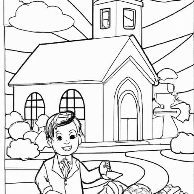 35+ Desenhos de Evangélico para Imprimir e Colorir/Pintar