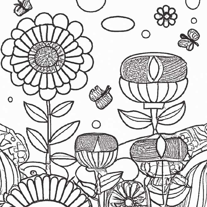 desenhos jardim florido 17761