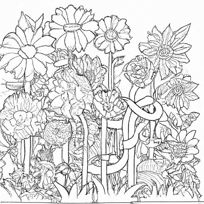 desenhos jardim florido 2215459