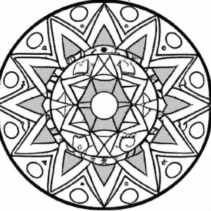 40+ Desenhos de Mandala Africana para Imprimir e Colorir/Pintar
