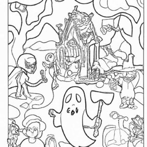 35+ Desenhos de Mistério para Imprimir e Colorir/Pintar