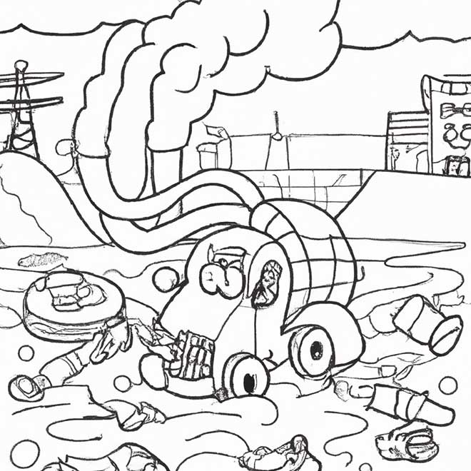 desenhos poluicao 3814241