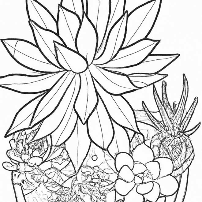 desenhos suculentas 9532447