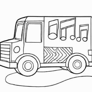 25+ Desenhos de Trio Elétrico para Imprimir e ColoriPintar