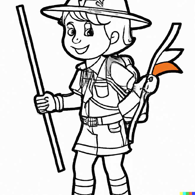 escoteiro para colorir 1 1 escoteiro para colorir 1 1