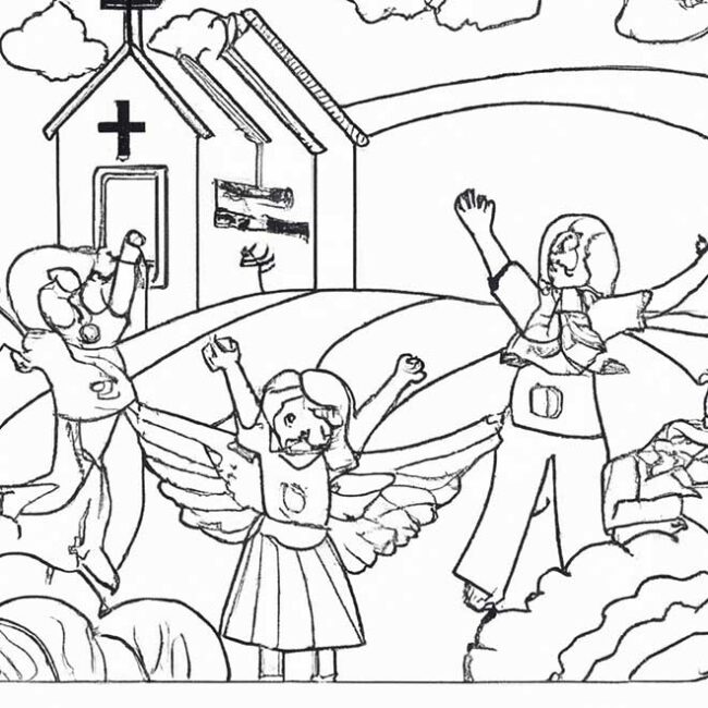 35+ Desenhos de Evangélico para Imprimir e Colorir/Pintar