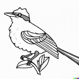 21+ Desenhos de Bem Te Vi para Imprimir e Colorir/Pintar