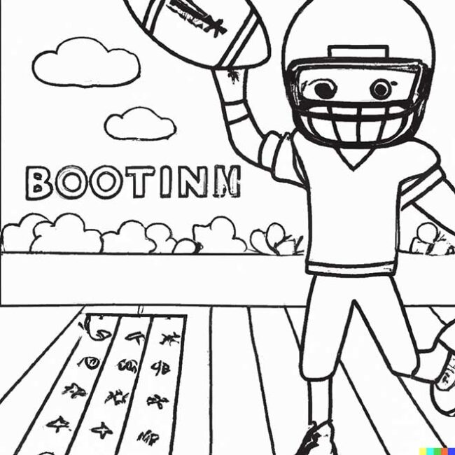 15+ Desenhos de Futebol Americano para Imprimir e Colorir/Pintar