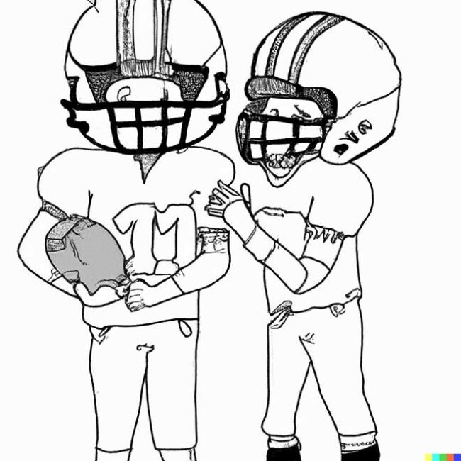 15+ Desenhos de Futebol Americano para Imprimir e Colorir/Pintar