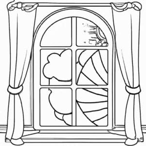 27+ Desenhos de Janela para Imprimir e Colorir/Pintar