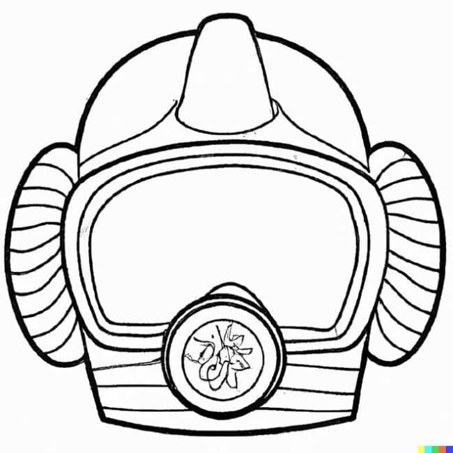 mascara de bombeiro para colorir 1 2