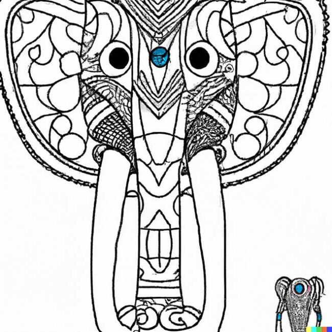 mascara de elefante 4 2