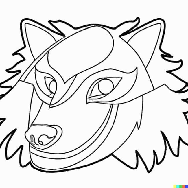mascara de lobisomem para colorir 3 3 mascara de lobisomem para colorir 3 3