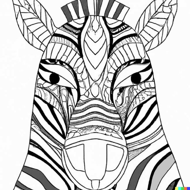 mascara de zebra para colorir 10 1 mascara de zebra para colorir 10 1