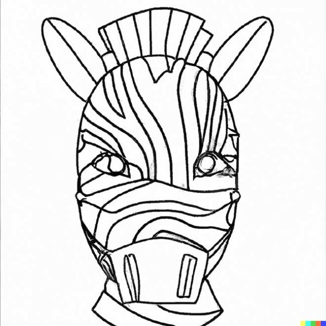 mascara de zebra para colorir 2 2 mascara de zebra para colorir 2 2