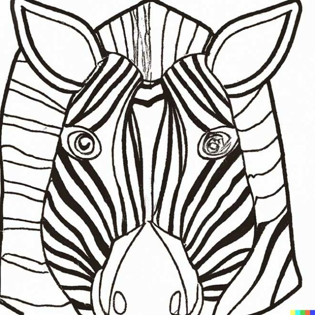 mascara de zebra para colorir 6 2 mascara de zebra para colorir 6 2