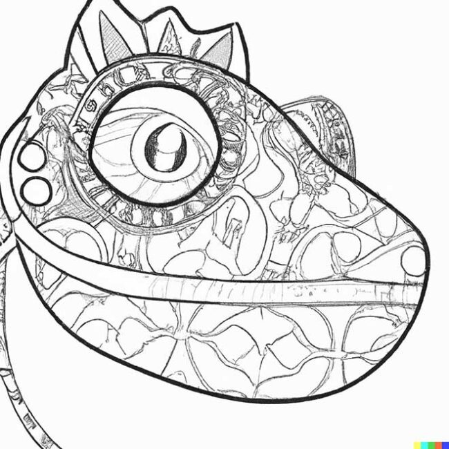 mascaras de lagartos para colorir 3 2