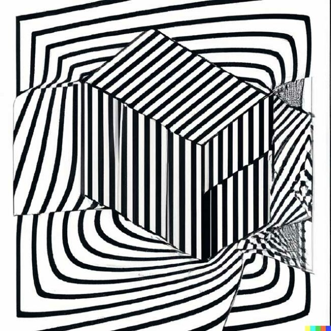 25+ Desenhos de Ilusão de Ótica para Imprimir e Colorir/Pintar