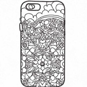 40+ Desenhos de Capinha de Celular para Imprimir e Colorir/Pintar