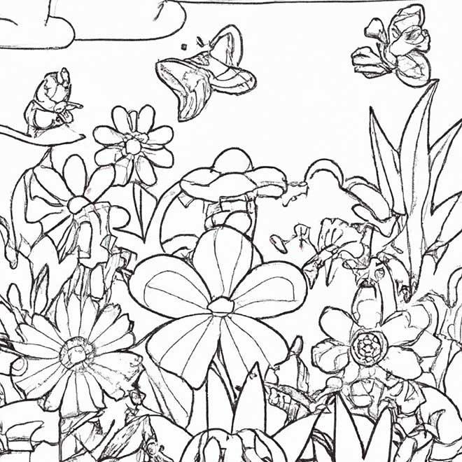 pintar jardim de flores 168754 2