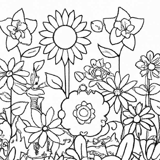 pintar jardim de flores 8966428 2